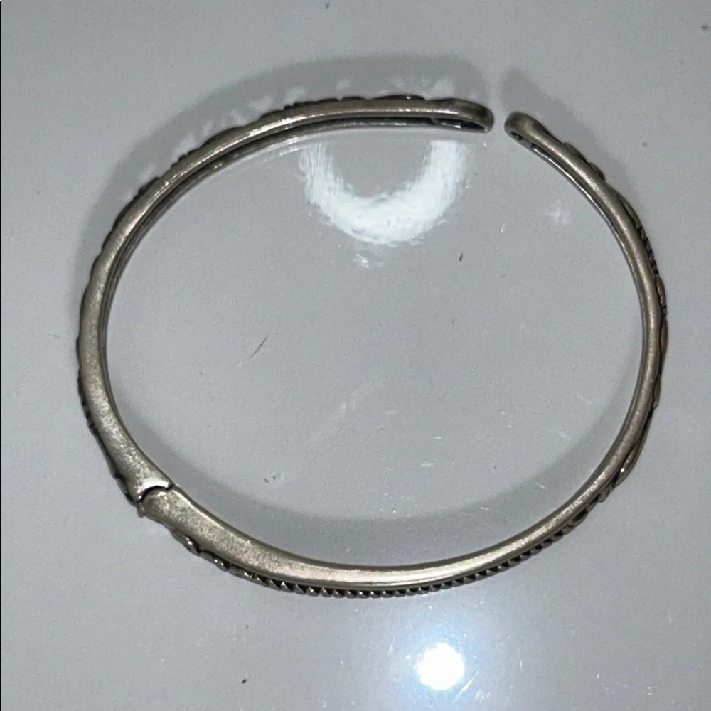 NWOT Carolyn Pollack Sterling Silver Scroll Design Bangle Bracelet